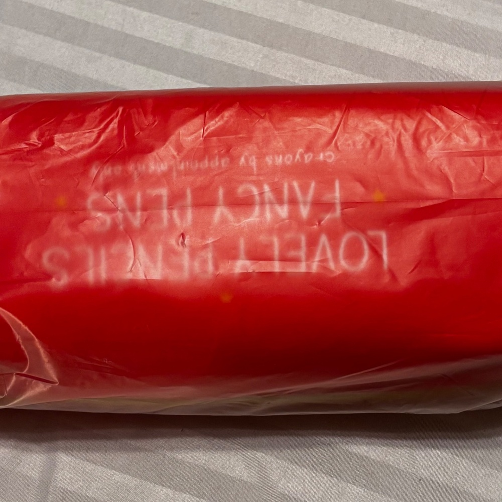 Happy Jackson London  Pencil Case Orange with Yellow Zipper - Picture 7 of 9